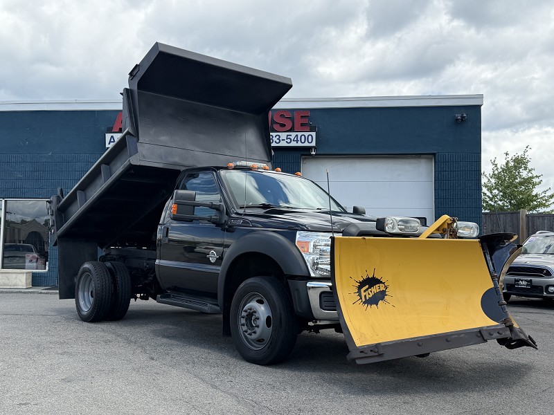 Black 2014 Ford F-550 Super Duty Chassis Pickup Truck Four-Wheel Drive Automatic