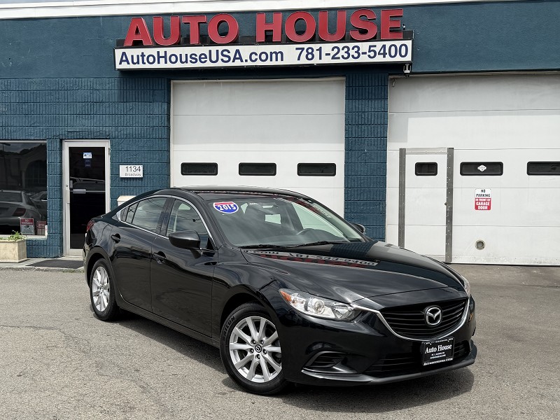 Black 2015 Mazda MAZDA6 i Sport Sedan Front-Wheel Drive Automatic