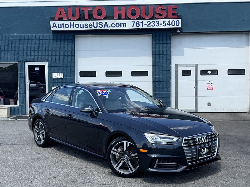 Blue 2017 Audi A4 Sedan All-Wheel Drive Automatic