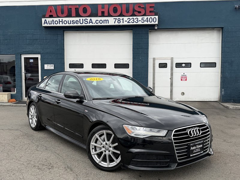 Black 2018 Audi A6 2.0T quattro Premium Plus Sedan AWD Sedan All-Wheel Drive Automatic