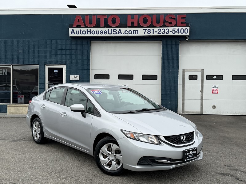 Silver 2015 Honda Civic LX Sedan Front-Wheel Drive Automatic