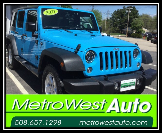Blue 2017 Jeep Wrangler Unlimited Sport 4WD SUV / Crossover Four-Wheel Drive Automatic