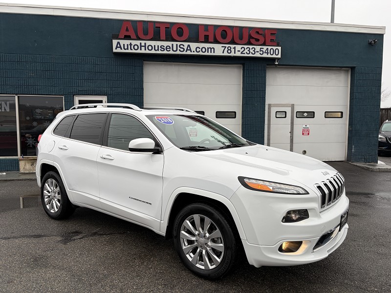 White 2018 Jeep Cherokee Overland 4WD SUV / Crossover Four-Wheel Drive 9-Speed Automatic