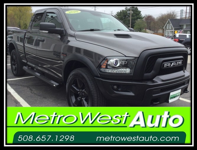 Gray 2020 RAM 1500 Pickup Truck Four-Wheel Drive Automatic