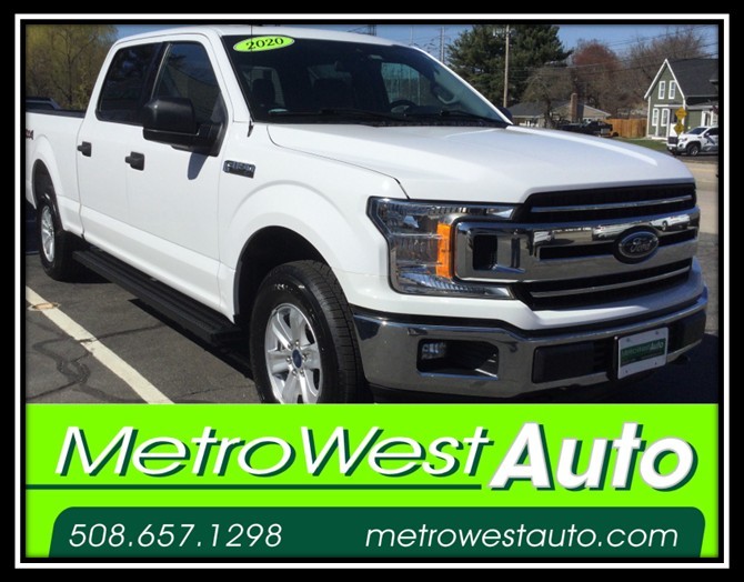 White 2020 Ford F-150 XLT SuperCrew LB 4WD Pickup Truck Four-Wheel Drive Automatic