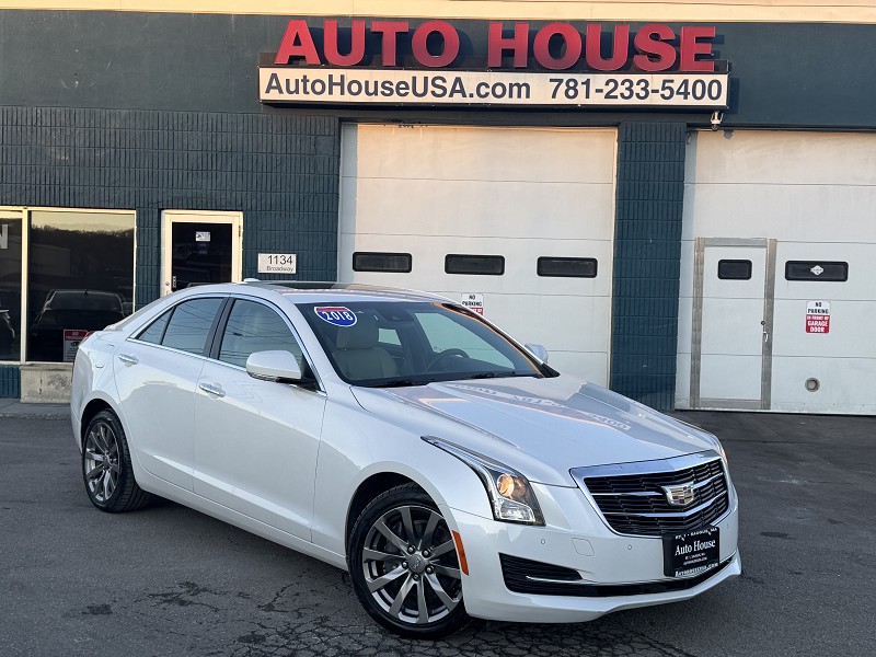 White 2018 Cadillac ATS 2.0T Luxury AWD Sedan All-Wheel Drive Automatic
