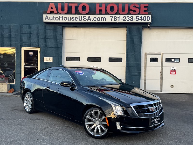 Black 2016 Cadillac ATS Coupe 3.6L Premium AWD Coupe All-Wheel Drive Automatic