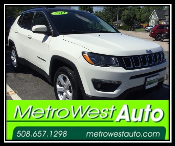 White 2019 Jeep Compass Latitude 4WD SUV / Crossover Four-Wheel Drive Automatic