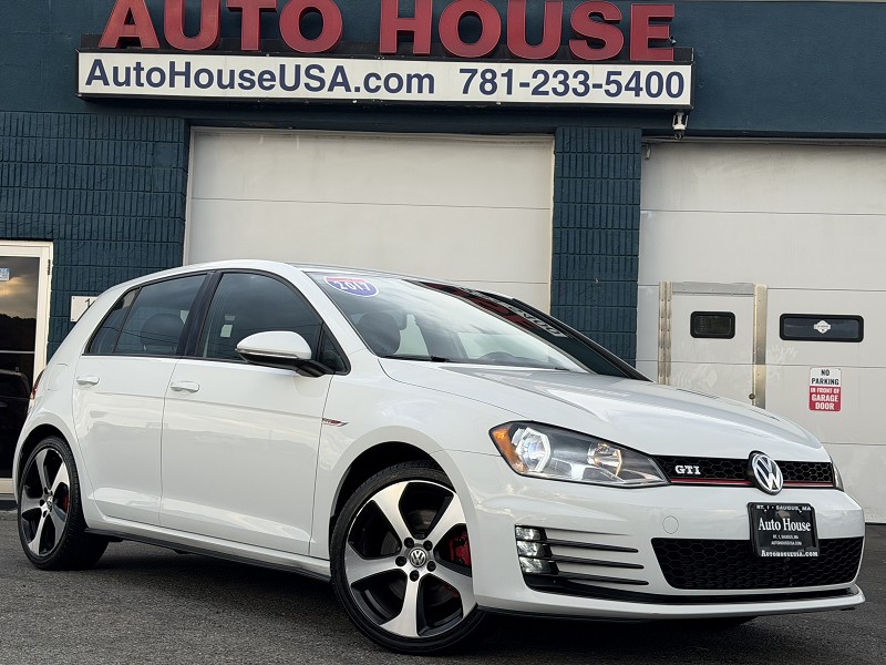 White 2017 Volkswagen Golf GTI Hatchback Front-Wheel Drive Automatic