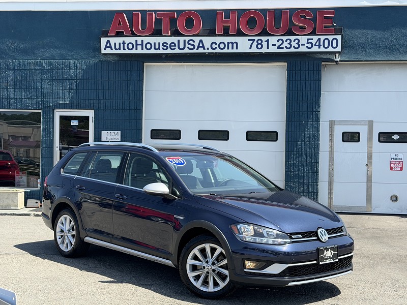 Blue 2019 Volkswagen Golf Alltrack Wagon All-Wheel Drive Automatic