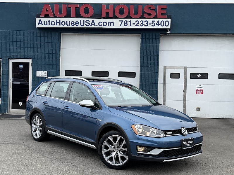 Blue 2017 Volkswagen Golf Alltrack SEL 4Motion AWD Wagon All-Wheel Drive Automatic