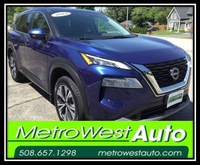 Blue 2022 Nissan Rogue SUV / Crossover All-Wheel Drive Automatic