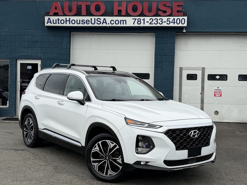White 2019 Hyundai Santa Fe SUV / Crossover All-Wheel Drive Automatic