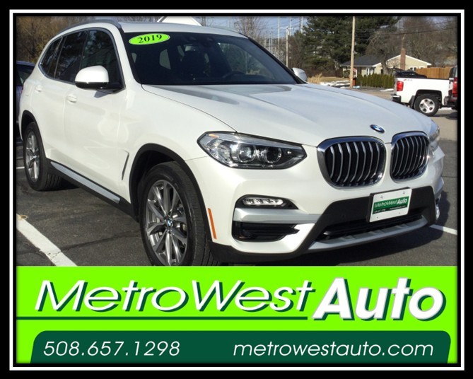 White 2019 BMW X3 xDrive30i AWD SUV / Crossover All-Wheel Drive Automatic