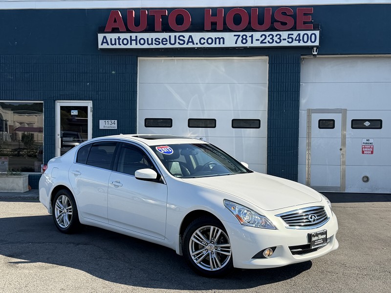 White 2013 INFINITI G37 Sedan All-Wheel Drive Automatic