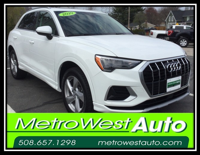 White 2020 Audi Q3 quattro Premium 45 TFSI SUV / Crossover All-Wheel Drive Automatic