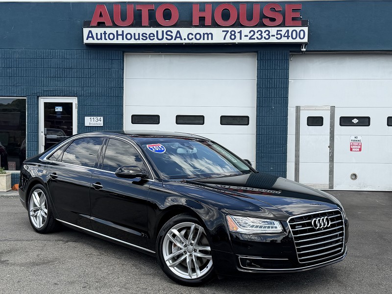 Black 2015 Audi A8 Sedan All-Wheel Drive Automatic