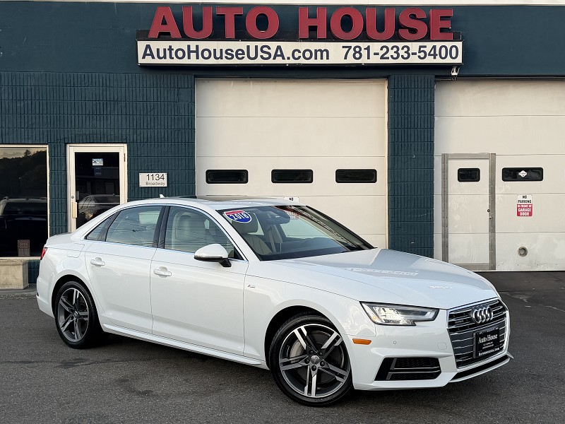 White 2018 Audi A4 Sedan All-Wheel Drive Automatic