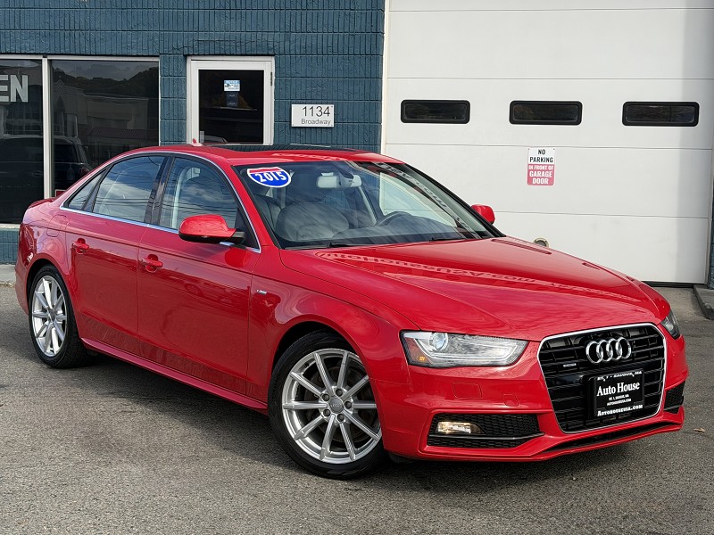 Red 2015 Audi A4 Sedan All-Wheel Drive Automatic