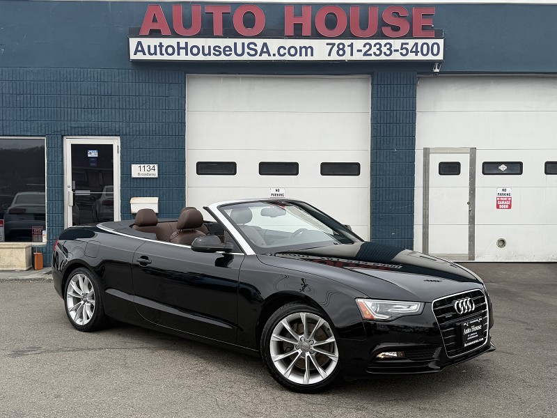 Black 2013 Audi A5 2.0T quattro Premium Plus Cabriolet AWD Convertible All-Wheel Drive Automatic