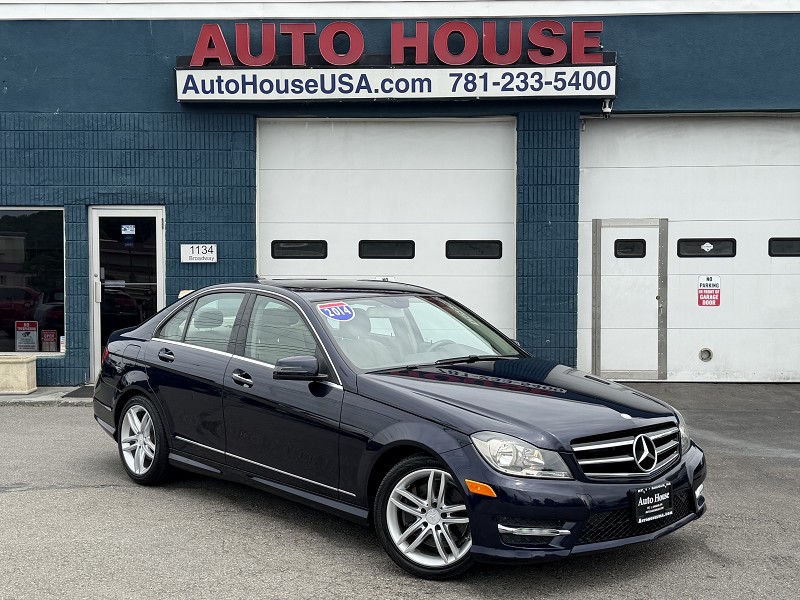 Blue 2014 Mercedes-Benz C-Class Sedan All-Wheel Drive Automatic